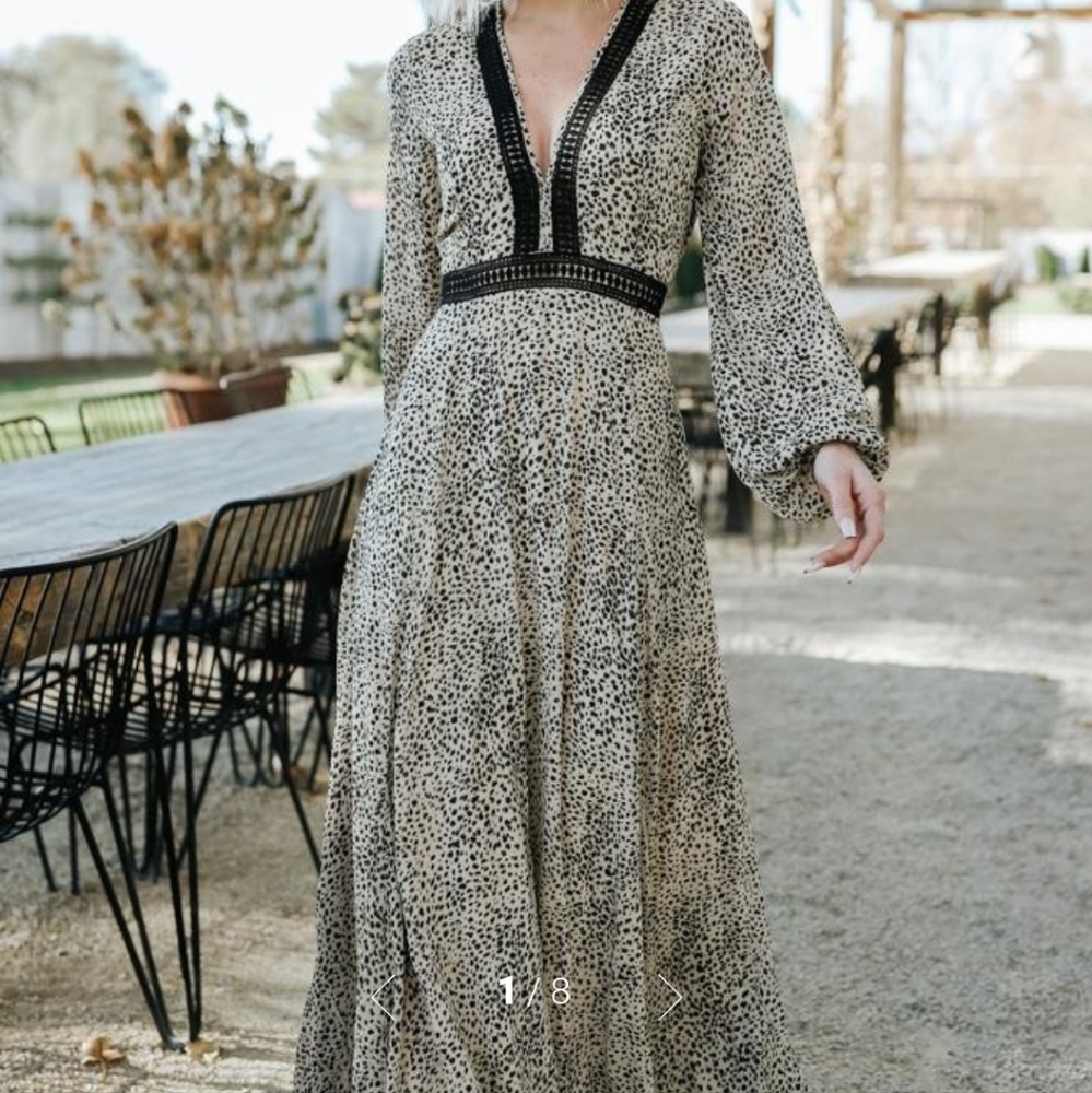 Leopard print Maxi dress